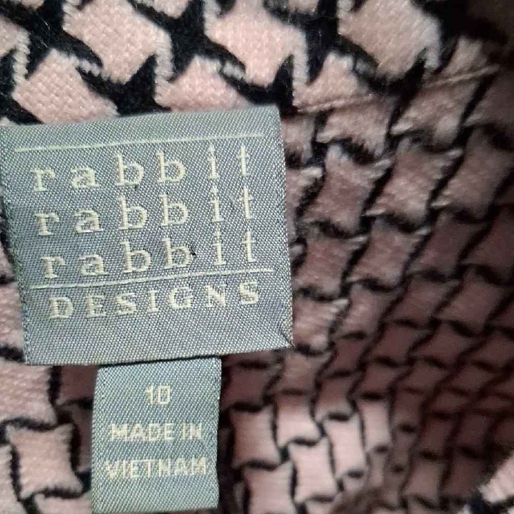 Rabbit Rabbit Rabbit Women's Checkered Trench Coat - Picture 2 of 5